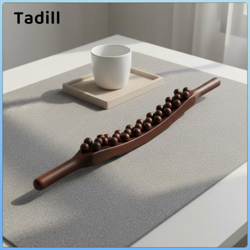 Con lăn massage chức năng kép Dụng cụ massage toàn thân bằng gỗ để thư giãn cơ bắp và chăm sóc sức khỏe