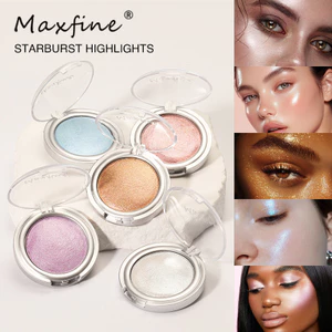 Trang điểm maxfine Star Mochi Bột có độ bóng cao Đơn sắc Bảng phấn mắt Ngọc trai Nhấp nháy Phân cực Độ bóng cao 6.1 6D5Q