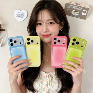 Ốp Điện Thoại Trong Suốt Silicon Thạch Hồng Gradient Hàn Quốc Cho iPhone 17Promax 17Pro 15 16 Pro Max Túi Khí Chống Sốc Nữ Vỏ Di Động