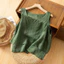 Áo Vest dây đeo hai vai bằng vải lanh Cotton VN, phong cách nữ, phong cách nghệ thuật cổ điển, dễ mặc thường ngày, phiên bản rộng rãi, phong cách mới 2025.