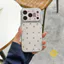 Phone Case For iPhone 17 Pro Max 16 15 Acrylic TPU Dog Puppy Star Cake Aesthetic Korean Cute