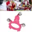 toyuvn Karlak Jingle Bell Rattle Đồ chơi âm nhạc để vui chơi trong các bữa tiệc hoặc biểu diễn Chất liệu nhựa (W209 Rose Red)