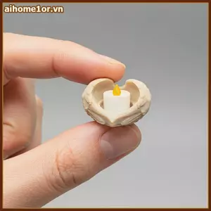 Bộ khay nến nhà búp bê Mini AIHOM cho màn hình nhà chơi tỷ lệ 1: 12 phong cách cổ điển,