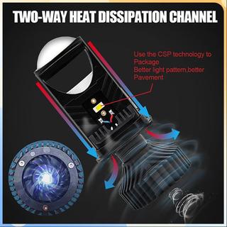 (COD) 1 Cái T9 Đèn Pha Led Ô Tô H4 Gần Xa Tích Hợp Đèn Pha Siêu Sáng Xe Máy Điện Ống Kính Đôi Y9