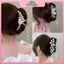 MYPANDA Kim Cương Giả Ngọc Trai sel Vuốt Tóc Hoa Kẹp Tóc Cho Nữ Thanh Lịch Đuôi Ngựa Phụ Kiện Tóc Thời Trang.