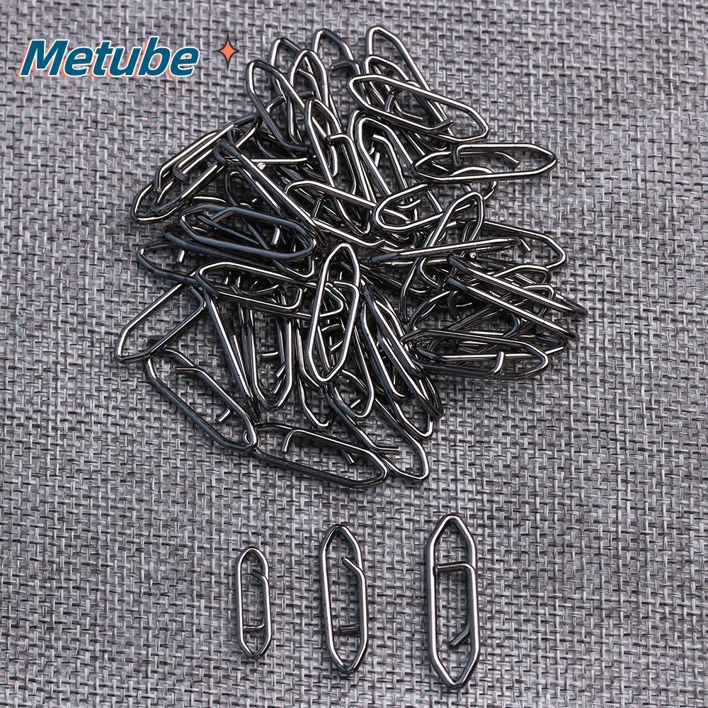 METUBE 50 Chiếc Câu Cá Treo Snap Thép Không Gỉ Bền Nóng Di Động Kết Nối