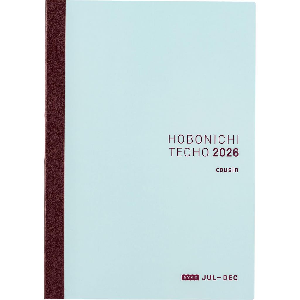 Hobonichi Techo 2026 Cousin avec A5 / 1 page per day (second half only) / July start / Monday startDirect From Japan