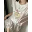 Áo thun ngắn tay Apple Bow phong cách cay ngọt ngào Hàn Quốc dành cho nữ mùa hè Pure Desire Cotton Design Sense Slim-fit All-Match Top