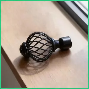Rèm có thể mở rộng Cực treo rèm trang trí 30-90 Inch có thể điều chỉnh với Finials Thanh rèm kính thiên văn cho jiwvn