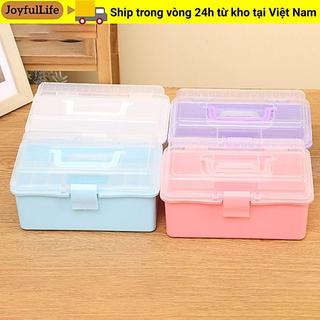 JOYFULLIFE Trang Điểm Kẹp Tóc Tổ Chức, Hộp Bảo Quản Nhựa 2 / 3 Lớp, Công Suất Lớn Di Động Đa Năng Trang Sức Tổ Chức Hộ Gia Đình