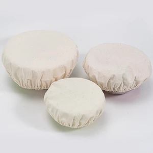 Vỏ bát chống bụi, có thể giặt và tái sử dụng, vỏ bát cotton nguyên chất cho bát salad trái cây