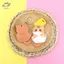 HFTOY AirTag Da PU Móc Khóa Giá Đỡ Thanh Lịch Dễ Thương Charm Móc Khóa Phụ Kiện Bền Đẹp Cho Bapa Vali Xe Đạp ~