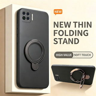Ốp Lưng PBZZ Cho OPPO A93 4g F17 PRO Reno 4F reno4 F Vỏ Điện Thoại Lo Âu Vỏ Mềm Silicon Chống Sốc Thiết Kế Mới Thẩm Mỹ Có Giá Đỡ Cho Nam Dễ Thương Tím YTXUZJ3