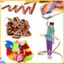 ZK 4M Thể Dục Nhiều Màu Sắc Nhảy Ruy Băng Nhịp Điệu Ballet Twirling Stick Cho Trẻ Em VN
