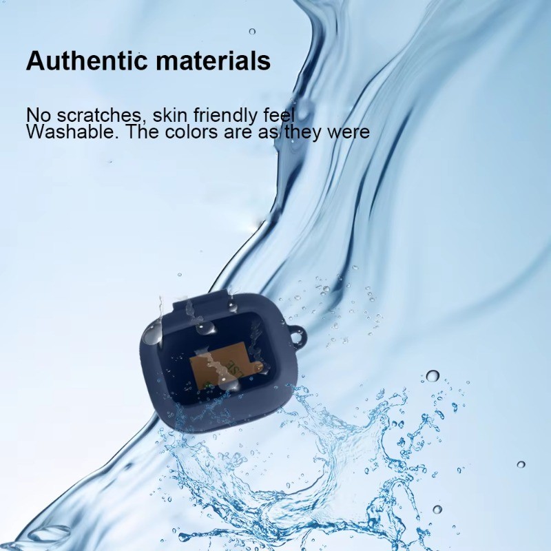 Ốp lưng silicon cho JBL Live Buds 4, vỏ chống sốc, chống bụi, kèm giá đỡ