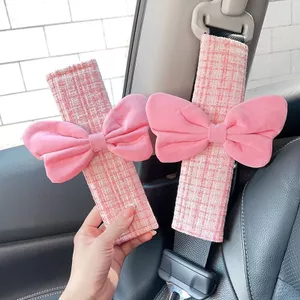GHẾ XE BELT VAIER PAD Thanh lịch Nơ sành điệu Vỏ bảo vệ đa năng Nội thất ô tô Phụ kiện thoải mái