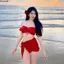 LACYES Bộ đồ bơi 3 chiếc, có kẹp tóc hoa Slim Fit Bộ đồ Bikini ba mảnh, Thời trang Y2k Mùa hè Ruffle Quần áo đi biển Quần áo bể bơi