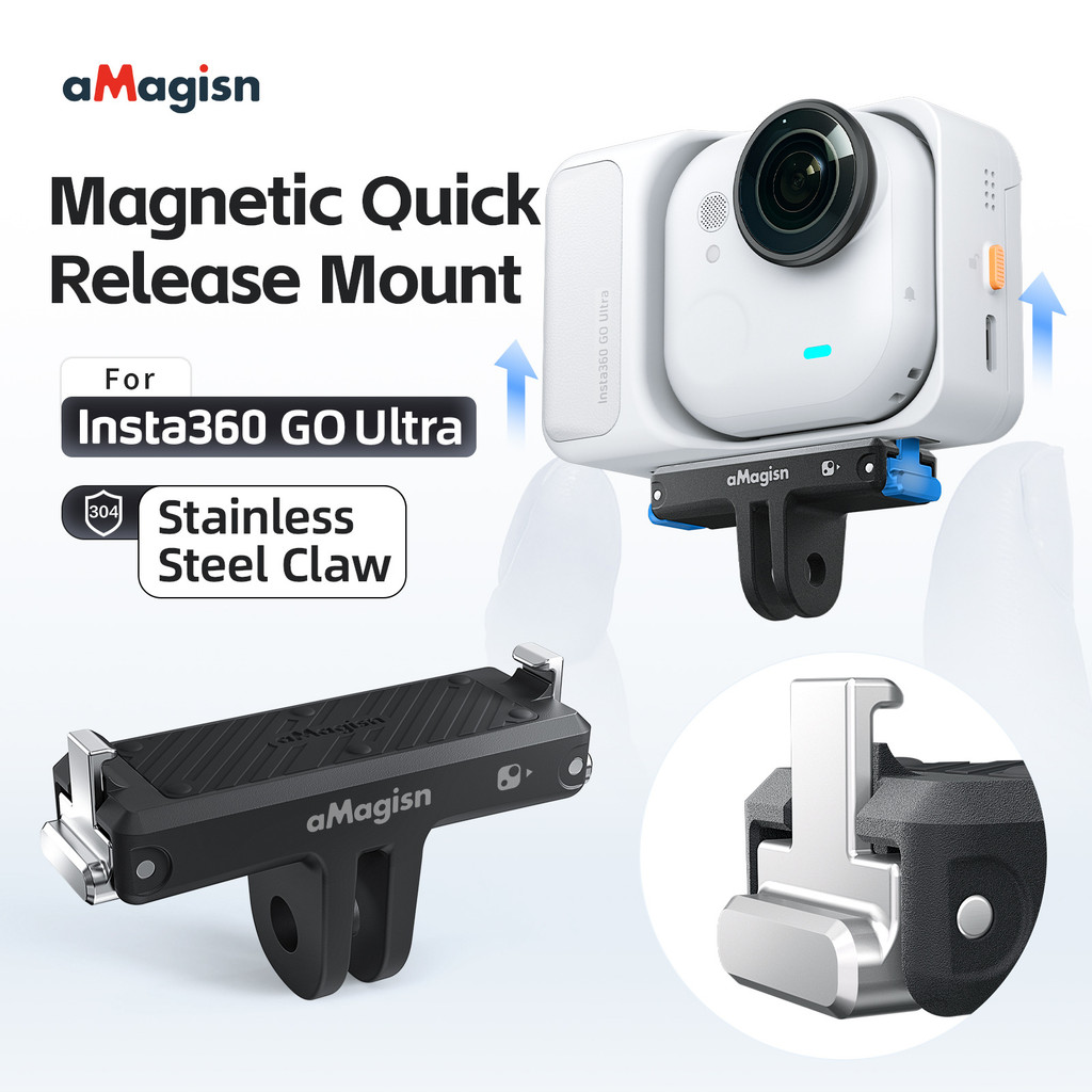 Đế tháo nhanh từ tính AMagisn cho Insta360 Go Ultra bằng nhựa Giá đỡ tháo nhanh cho Insta360 Go Ultra Phụ kiện cho Insta360 Go Ultra