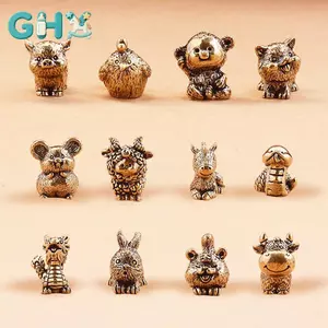 GHX Đồng Cung Hoàng Đạo Các Bức Tượng Cung Hoàng Đạo Ngựa Bàn Trang Trí Động Vật Tượng Sưu Tập Nội Thất Ô Tô Bàn & Trang Trí Nhà Quà Tặng Hoàn Hảo VN