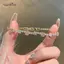 AqToCna Ánh Sáng Sang Trọng Màu Hồng Pha Lê Zircon Vòng Tay Dành Cho Nữ Cô Gái Thời Trang Tinh Tế Sáng Bóng Kim Cương Giả Lắc Tay Trang Sức Phụ Kiện Quà Tặng AqToCna