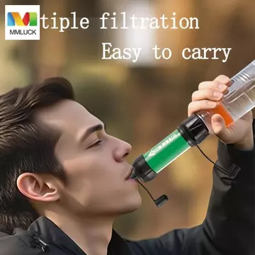 MMLUCK Mini Lọc Nước Ống Hút, Máy Lọc Uống Trực Tiếp Lọc Nước, Ống Hút TUP Ống Hút Di Động Uống Nước Cắm Trại