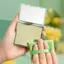 Trong Kho 100 Tờ/Hộp Dầu Hấp Thụ Giấy Với Gương & Phun Dầu Cầm Tay Tre Than Giấy Cho Trang Điểm Cá Tuyết