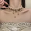 Vintage Vàng Tình Yêu Baroque Ngọc Trai Vòng Cổ Nữ Công Nghiệp Nặng Cá Tính Nhiều Lớp choker Vòng Cổ Xương Đòn Dây Chuyền 2026-6-8