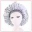 JRP Mũ Ngủ Đêm Lớn Tóc Bonnet Mũ Đầu Satin Dây Rộng Điều Chỉnh Mũ JRP