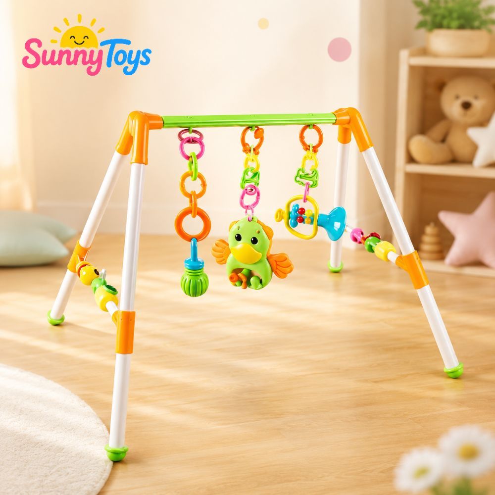 Kệ Chữ A SunnyToys Treo Đồ Chơi Cho Bé - Xúc Xắc Lục Lạc Vui Nhộn Cho Bé Nằm Chơi