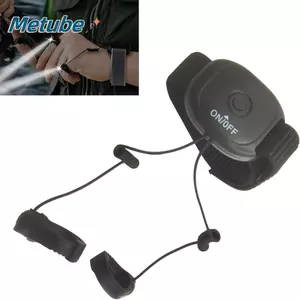 Đèn pin câu cá METUBE, Đèn pin LED chiếu sáng địa phương đeo ngón tay, Đèn mạnh di động 360° Găng tay có đèn chống nước xoay được Cắm trại ngoài trời