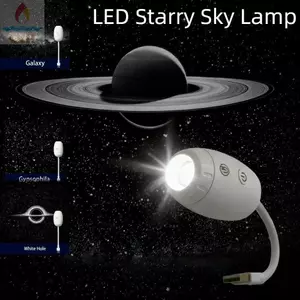 Đèn LED bầu trời đầy sao GIL, Máy chiếu Galaxy chạy bằng USB lấy nét có thể điều chỉnh, 5V1A 3 Mức độ sáng có thể điều chỉnh Phạm vi lớn Chiếu sao Thổ Đèn trang trí phòng ngủ