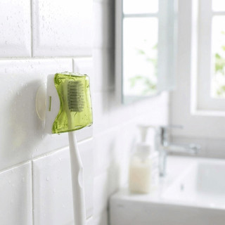 SENRTY 3 Vỏ bọc đầu bàn chải đánh răng, Vỏ bảo vệ cốc hút di động, Vỏ bảo quản bàn chải đánh răng bằng nhựa chống bụi Bảo vệ bàn chải đánh răng tại nhà