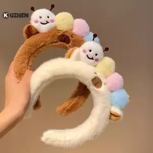 KUZHEN Sang Trọng Capybara s Phim Hoạt Hình Kawaii Tóc Vòng Đầu Rửa Mặt Phụ Kiện Tóc HOT