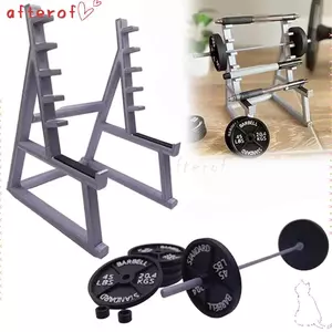 Bộ sắp xếp bút để bàn AFTEROF, Với tạ và trọng lượng Giá đỡ bút Barbell bằng kim loại, Giá đựng văn phòng phẩm chủ đề phòng tập thể dục vui nhộn