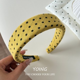 Yoing / Phong Cách Mới Phong Cách Hàn Quốc Mùa Hè Dopamine Màu Chấm Bi Băng Đô Nữ