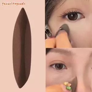 Bọt biển trang điểm FAVORITEGOODS, Bọt biển pha trộn làm đẹp chi tiết hình đầu ngón tay, Dụng cụ mỹ phẩm nhẹ siêu mềm có thể giặt được dưới mắt