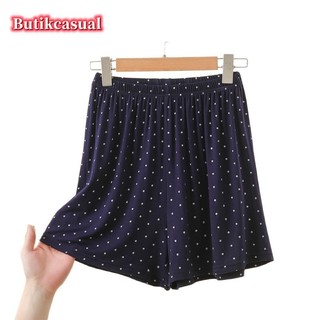 Quần short nữ in hình modal mùa hè eo cao Quần ngắn ống rộng bộ đồ ngủ mới mỏng co giãn thoáng khí quần short