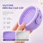 Dụng Cụ Vệ Sinh Cọ Trang Điểm Silicon Có Quai Cầm Phơi Khô, Bộ Giặt Cọ Hình Cái Bát Có Thể Tháo Rời Bibabibo