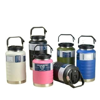 [BỀN] Bình Giữ Nhiệt Chân Không 2L Inox 316 Giữ 24 Tiếng Hai Vách Bằng Thép Không Gỉ Có Nắp Tay Cầm