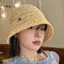 LUImo Đi Biển Mũ Rơm Hàn Quốc Mùa Hè Nữ Tấm Che Thoáng Khí Sang Trọng Buet Mũ Người Cá Tay Dệt Bé Gái Câu Cá Mũ Chống Nắng Cho Nữ SBS