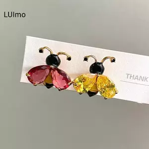 LUImo Thời Trang Dễ Thương Pha Lê Côn Trùng Ong Nhỏ Trâm Cài Pin Cho Nữ Quần Áo Áo Trang Sức Phụ Kiện Quà Tặng SBS