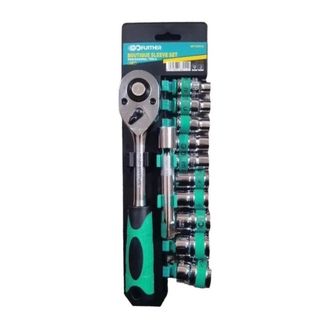 Bộ tuýp 12 chi tiết 1/2 CR-V mở bu lông đa năng sửa chữa ô tô máy móc cần siết 25cm tiện dụng