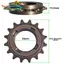 Bề mặt mạ điện bằng thép cường độ cao 16T Freewheel B1.375X24 Threading