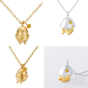 Phim hoạt hình hai chiều Những điều dễ thương < Trứng lười > Vòng cổ mặt dây chuyền dễ thương nhẹ sang trọng Trang trí vòng cổ xương đòn nhỏ có giá trị cao