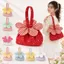 Túi đeo chéo hoa WANYEDI, Túi xách hình hoa Tulip đa năng chấm bi, Túi đeo vai Mini hoa nhẹ đơn giản ngọt ngào Túi Tote đi lại