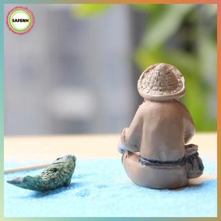 SAFENH Câu Cá Ông Già Nhựa Hình Tượng Trang Trí Sân Vườn Micro-Landscape Vườn Thủ Công VN