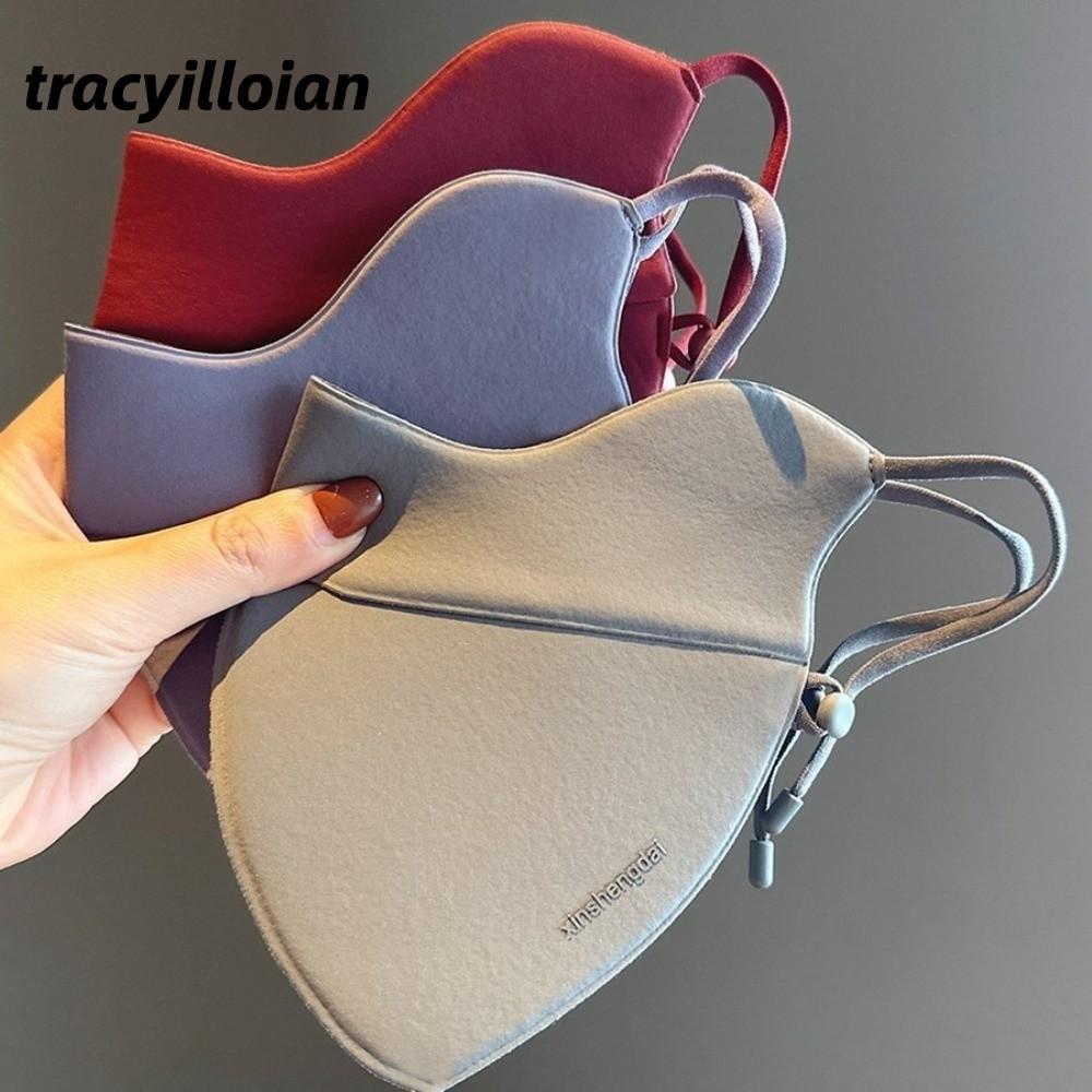 Mặt TRACEILLLOIAN, Dralon có thể giặt được Ấm áp, Có thể điều chỉnh Chống bụi thoáng khí Mặt Gini Trượt tuyết ngoài trời Đi xe đạp