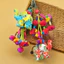 Nhiều Màu Sắc Vải Bé Voi Lông Bóng Móc Khóa Mặt Dây Chuyền Trung Quốc Vân Nam Dân Tộc Phong Cách Handmade Dễ Thương Pompom Túi Mặt Dây Chuyền
