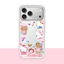 Ốp điện thoại cứng hình mèo hồng từ tính hoạt hình cho iPhone 17 Pro 16 Pro Max 15 14 Vỏ bảo vệ mờ mờ trong suốt