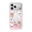 Ốp điện thoại cứng hình mèo hồng từ tính hoạt hình cho iPhone 17 Pro 16 Pro Max 15 14 Vỏ bảo vệ mờ mờ trong suốt